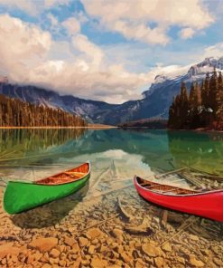 Emerald Lake Canada paint by number