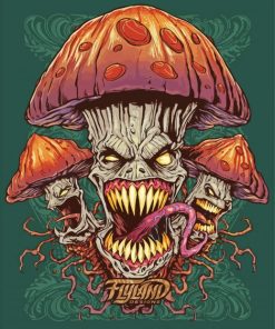 Evil Mushroom Paint By Numbers