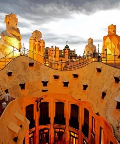 Gaudi Casa Mila Barcelona Paint By Numbers