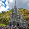 Las Lajas Sanctuary Colombia paint by number