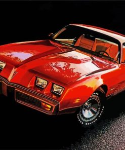 Classic Firebird Car Paint By Numbers