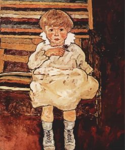 Seated Child Egon Schiele Paint By Number