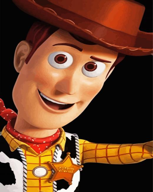 Sheriff Woody Character Paint By Numbers