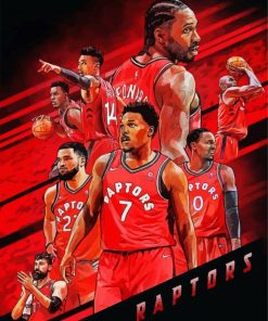 Toronto Raptors Players Paint By Number