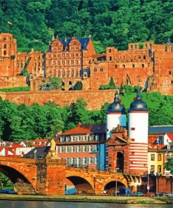 aesthetic-Heidelberg-Castle-paint-by-numbers