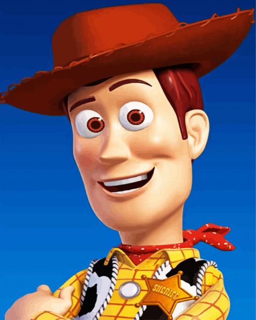 Aesthetic Sheriff Woody Toy Paint By Numbers