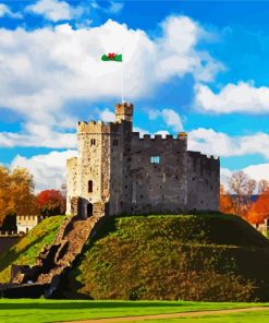 Cardiff Castle paint by number