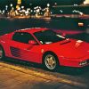 Red Testarossa Ferrari Car Paint By Numbers