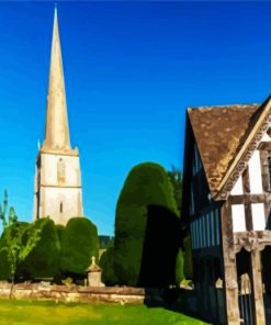 St Mary's Church Batsford England Paint By Numbers