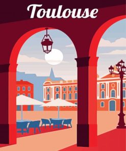 Toulouse France paint by number