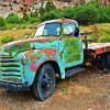 Vintage Chevy Truck paint by number