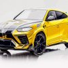 Yellow Lamborghini Urus Paint By Numbers