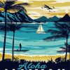 Hawaii Aloha Poster paint by numbers