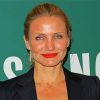Actress Cameron Diaz paint by numbers