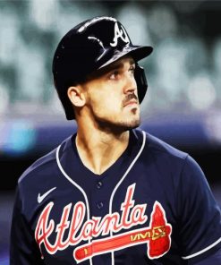 Adam Duvall From Atlanta Braves paint by number