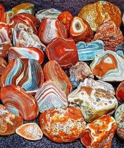 Agate Gemstones paint by numbers