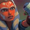 Ahsoka Tano Star Wars Movie paint by numbers