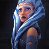 Ahsoka Tano Rosario Dawson Star Wars paint by numbers