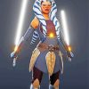 Ahsoka Star Wars Art paint by numbers