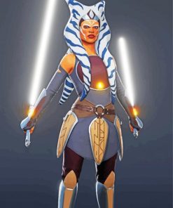 Ahsoka Star Wars Art paint by numbers