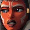 Ahsoka Face paint by numbers