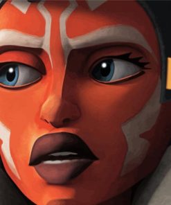 Ahsoka Face paint by numbers