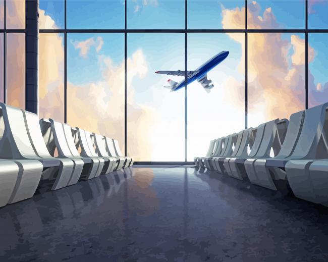 Airport View paint by numbers