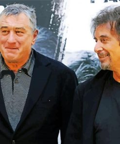 Al Pacino and Robert De Niro paint by numbers