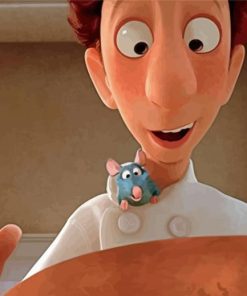 Alfredo And Remy Ratatouille paint by numbers