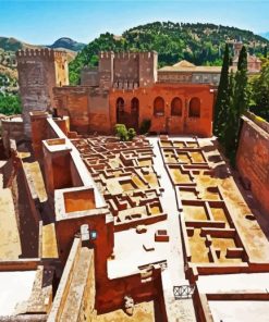 Alhambra Granada Andalusia paint by number