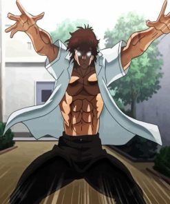 Angry Baki The Grappler paint by number