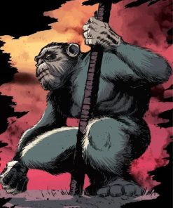 Ape Monkey Art paint by number