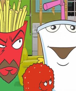 Aqua Teen Hunger Force Cartoon paint by numbers