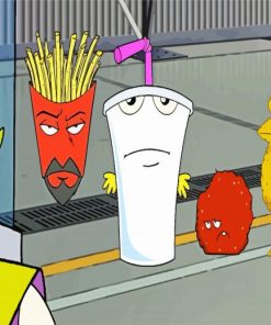 Aqua Teen Hunger Force Anime paint by numbers