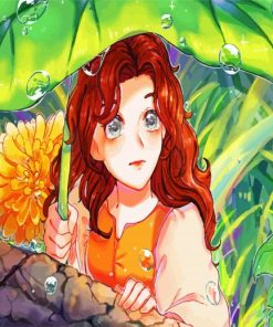 Arrietty Anime Art paint by number