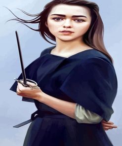 Arya Stark Game Of Thrones paint by number