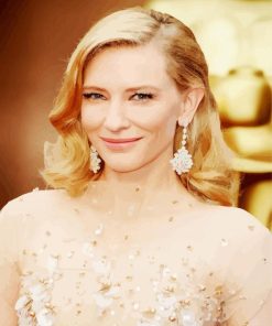 Australian Actress Cate Blanchett paint by numbers