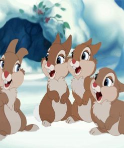 Bambi Thumper Bunnies paint by number