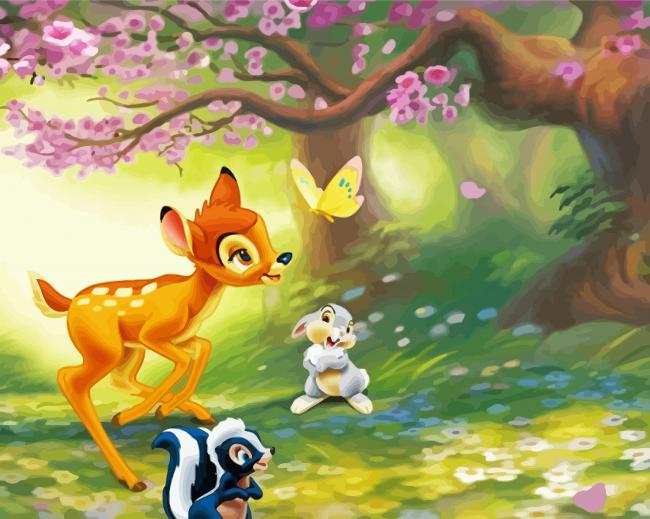 Bambi Disney Anime paint by numbers
