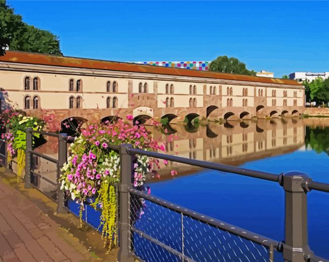 Barrage Vauban Strasbourg paint by number