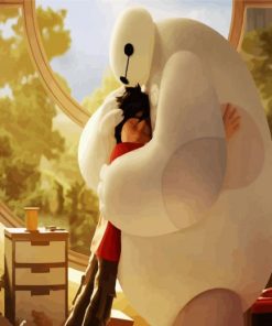 Baymax And Hiro paint by number