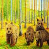 Bears Family paint by number