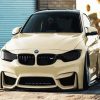 Beige BMW Car paint by number