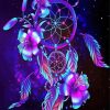 Blue And Violet Dream Catcher paint by number