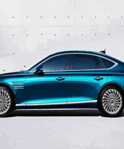 Blue Genesis Car paint by number