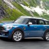 Blue Mini Cooper paint by number