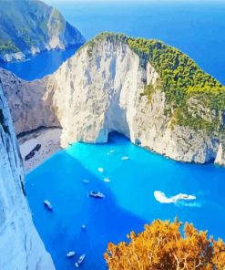 Bohali Lookout Zakynthos Greece paint by number