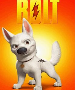 Bolt Dog Movie paint by numbers