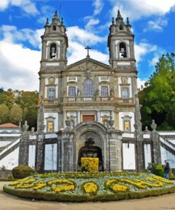 Bom Jesus Do Monte Braga Portugal paint by numbers