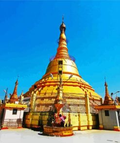 Botataung Kyaik Dae Ap Sandaw Oo Pagoda Yangon paint by number